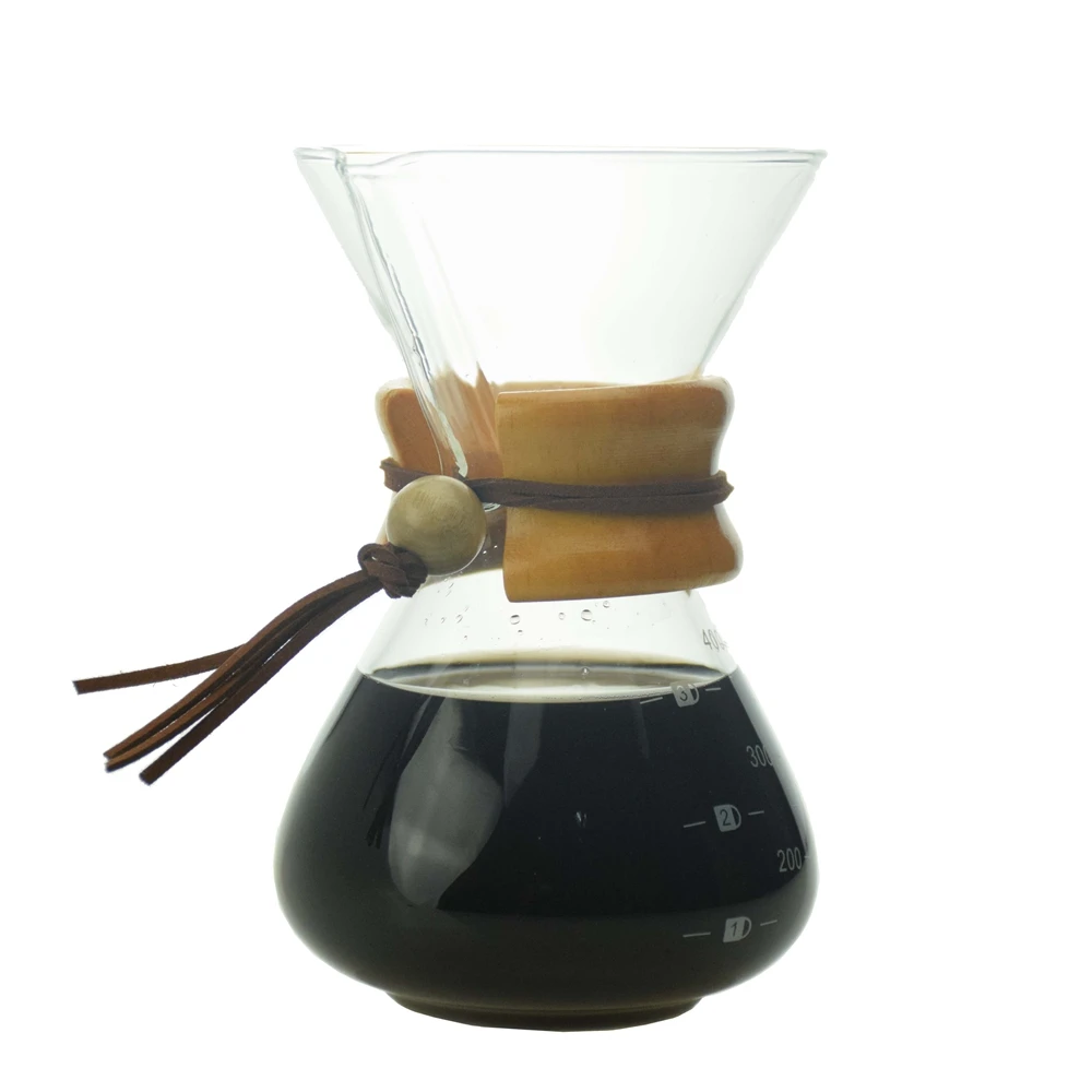 Ecocoffee Термостойкое стекло 400 мл кофейник бариста Кофеварка залить кофе сервер