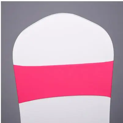 Fushia 150 шт свадебная Подвязка из спандекса для стула ленты лайкра стрейч простой стул полосы для украшение для банкета - Цвет: Fushia