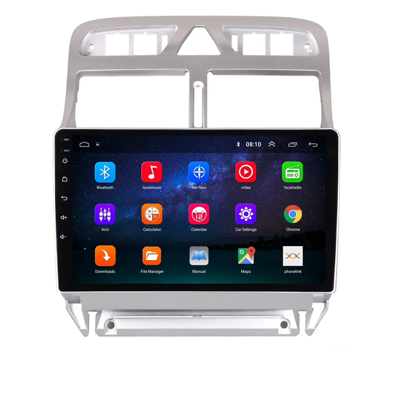 " 2.5D ips Android 8,1 Автомобильный мультимедийный dvd-плеер gps для peugeot 307 2006-2010 2011 2013 аудио автомобиля Радио Стерео навигацией, Wi-Fi