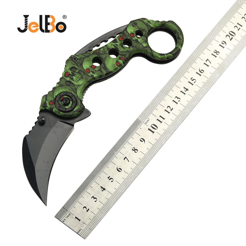 JelBo Karambit портативный карманный многофункциональный складной нож из нержавеющей