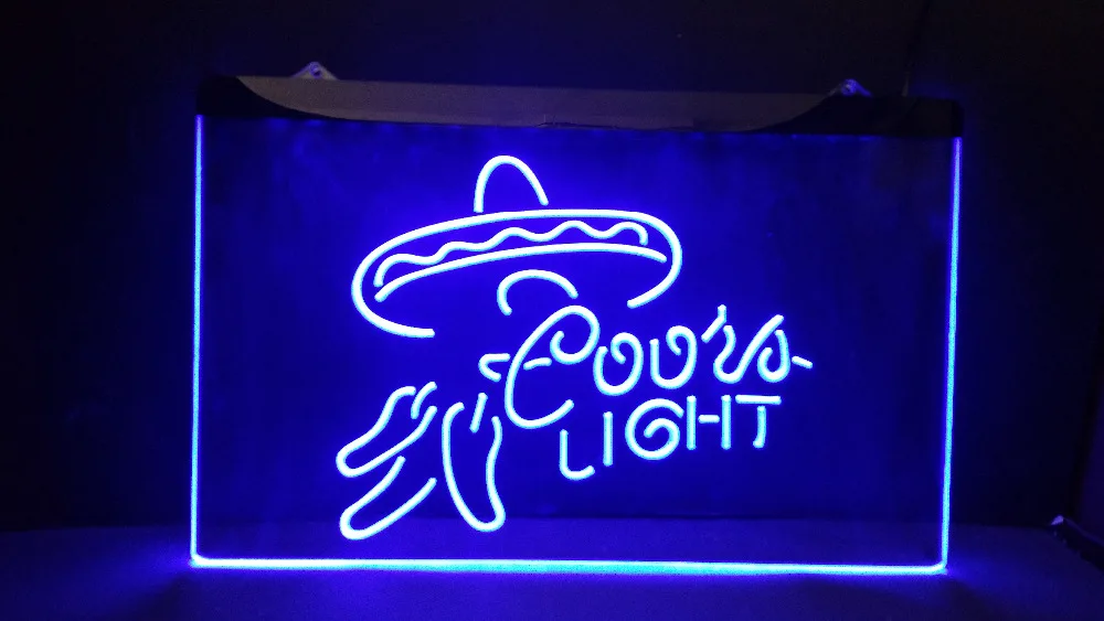 B-277 светлое пиво Coors Бар Паб Клуб 3d вывески светодиодный неоновый свет знак Винтаж