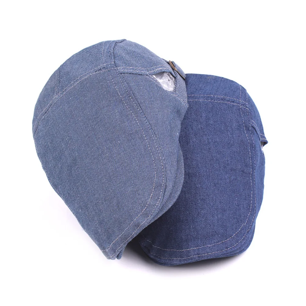 Новые стильные мужские джинсовые кепки шляпа простые шапки с козырьком Гольф