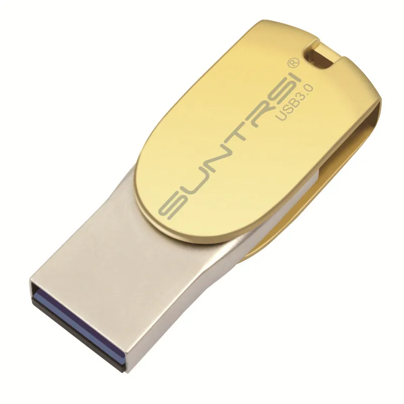Suntrsi usb flash drive Поворотный 3.0 палку 16 г 32 64 OTG флэш накопитель диск индивидуальные
