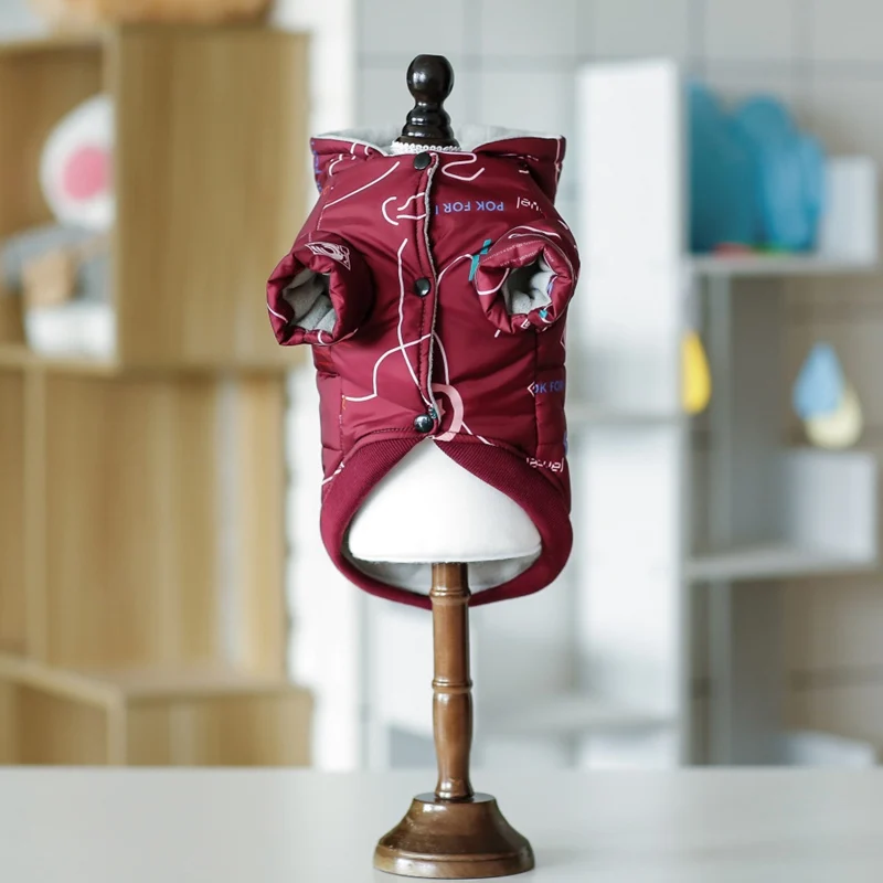 Одежда для домашних животных сезон осень зима теплый жилет пальто маленьких