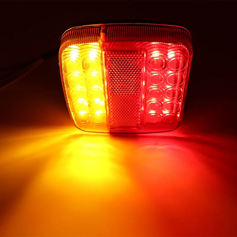 2 шт. 12V грузовик с прицепом караван 26LED хвост светильник задний фонарь сигнала поворота Стоп-сигнал 6LED номерной знак светильник пикап заднего хода