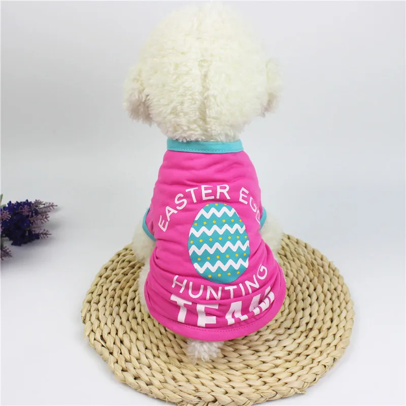 Summer Dog Clothes Poodle Yorkies Small Clothing T-shirt Pet Costume Apparel Shirt Cat tshirt Coat | Дом и сад