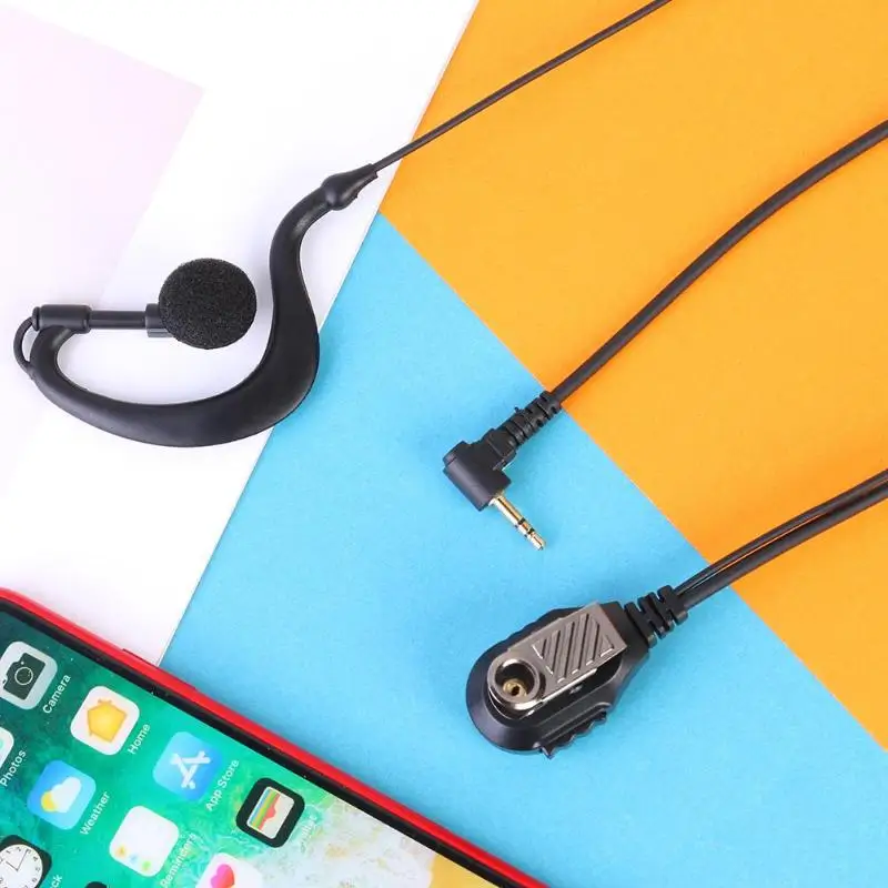 2 5 мм/3 мм 1Pin ушной крючок Наушники для Motorola ICOM YAESU Радио рация наушник с PTT