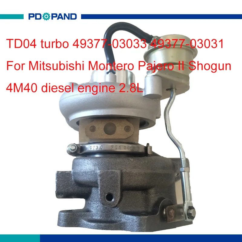 Комплект турбонагнетателя TD04 TF035 часть 49377-03033 49377-03031 для Mitsubishi Montero Pajero II Shogun л |