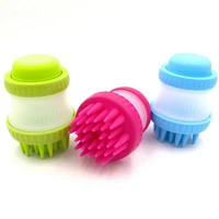 silicone dog pet brush combs deshedding gentle efficient pet grooming tools dog bath cat cleaning supplies pet bath dog combs