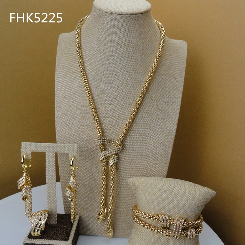 2019 Yuminglai горячая Распродажа нигерийские женские позолоченные Простые Ювелирные
