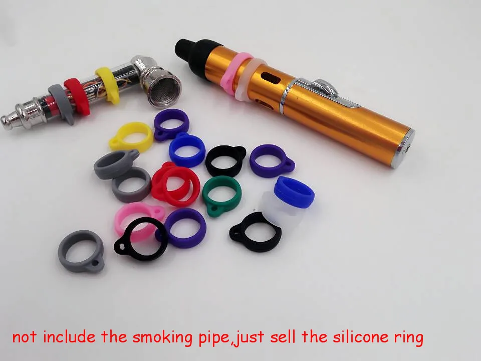 100 шт./лот резиновое кольцо для табака травы сигареты металлическая курительная