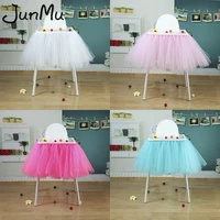 tutu tulle table skirts baby shower decorations 39 x 13 chair sashes for wedding event decoration festive party supplies