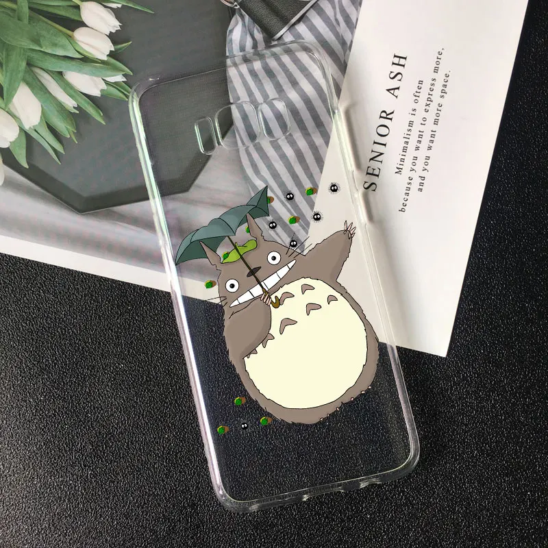 Милый чехол для телефона с персонажем аниме Kaonashi Spirited Away Ghibli для samsung S10 S9 S8 Plus s7 s6 edge a6 a5 TPU силиконовый чехол