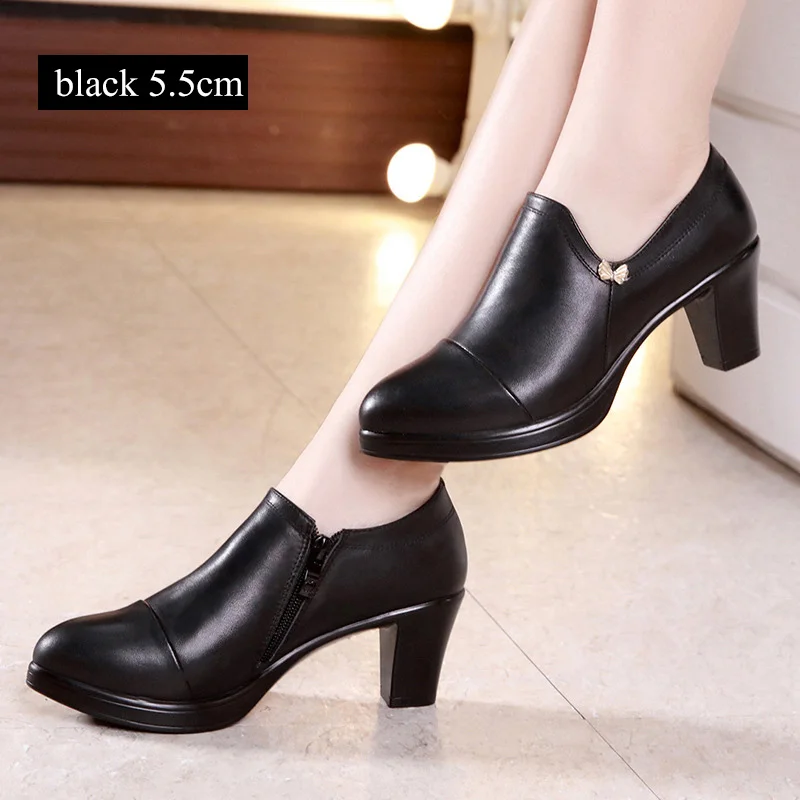 Женские туфли лодочки на платформе SONDR zapatos de mujer verano черные высоком квадратном