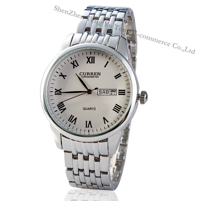 Luxury CURREN Men's Fashion Brand Watches Stainless Steel Male Clock Wristwatch Analog Quartz Dress Men Watch With Week Date | Наручные