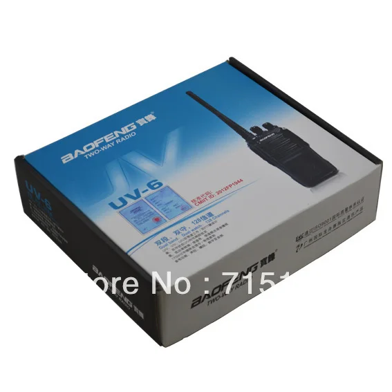 Оптовая продажа Baofeng UV-6 двухдиапазонный VHF:136-174 МГц и UHF:400-470 радиоприемник хорошее