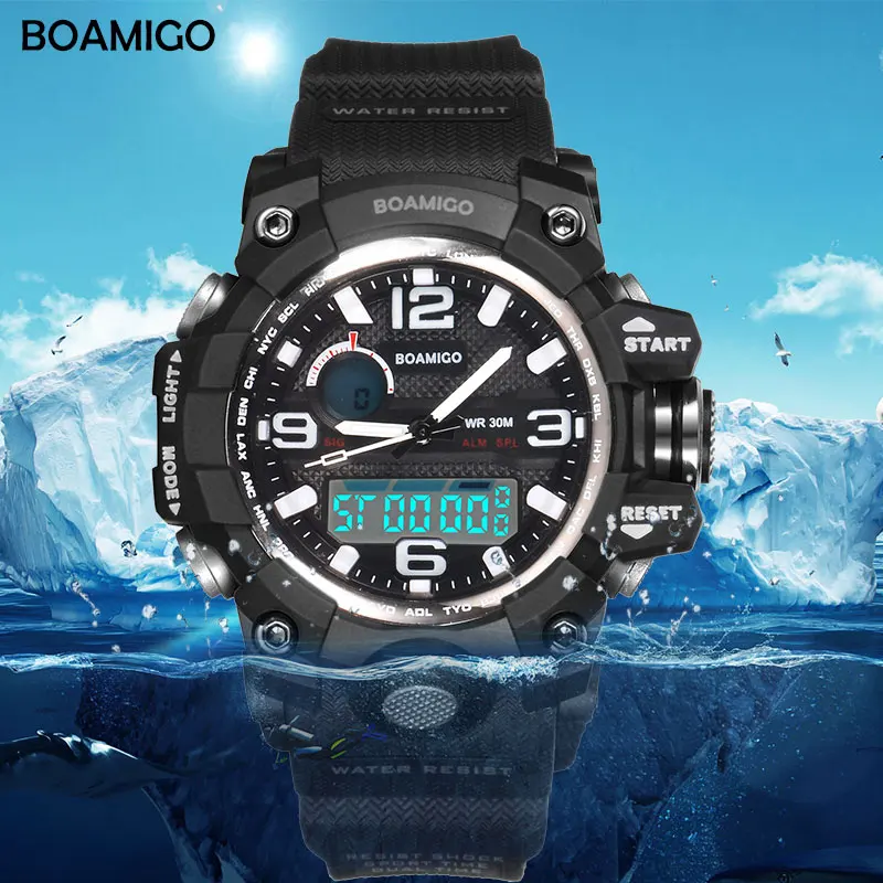 BOAMIGO Brand Children Sports Watches girl boy teenage kids shock Watch Child quarz Fashion Digital swim Wrist watch Waterproof
