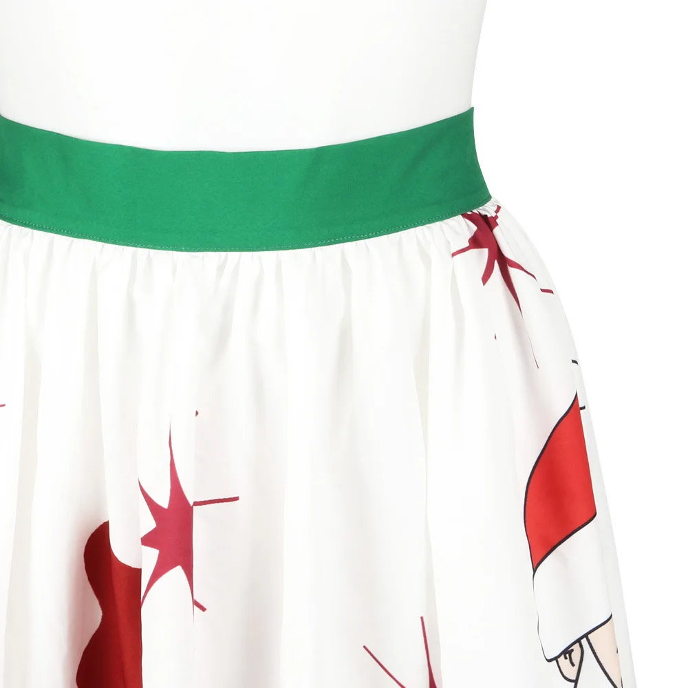 2017 Новогодняя женская юбка винтажная Рождественская Мужская Юбка со снеговиком