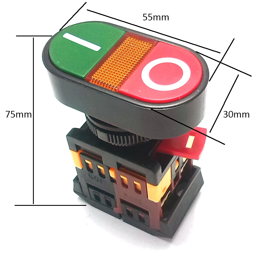 2 selectors momentary oval push button switch | Обустройство дома