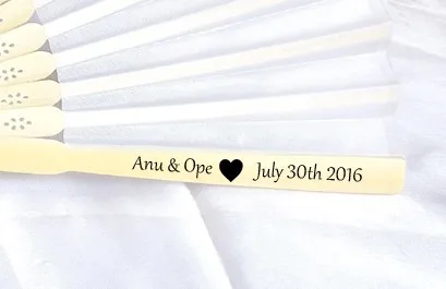 15 шт./лот персонализированный роскошный шелковый веер в элегантной подарочной