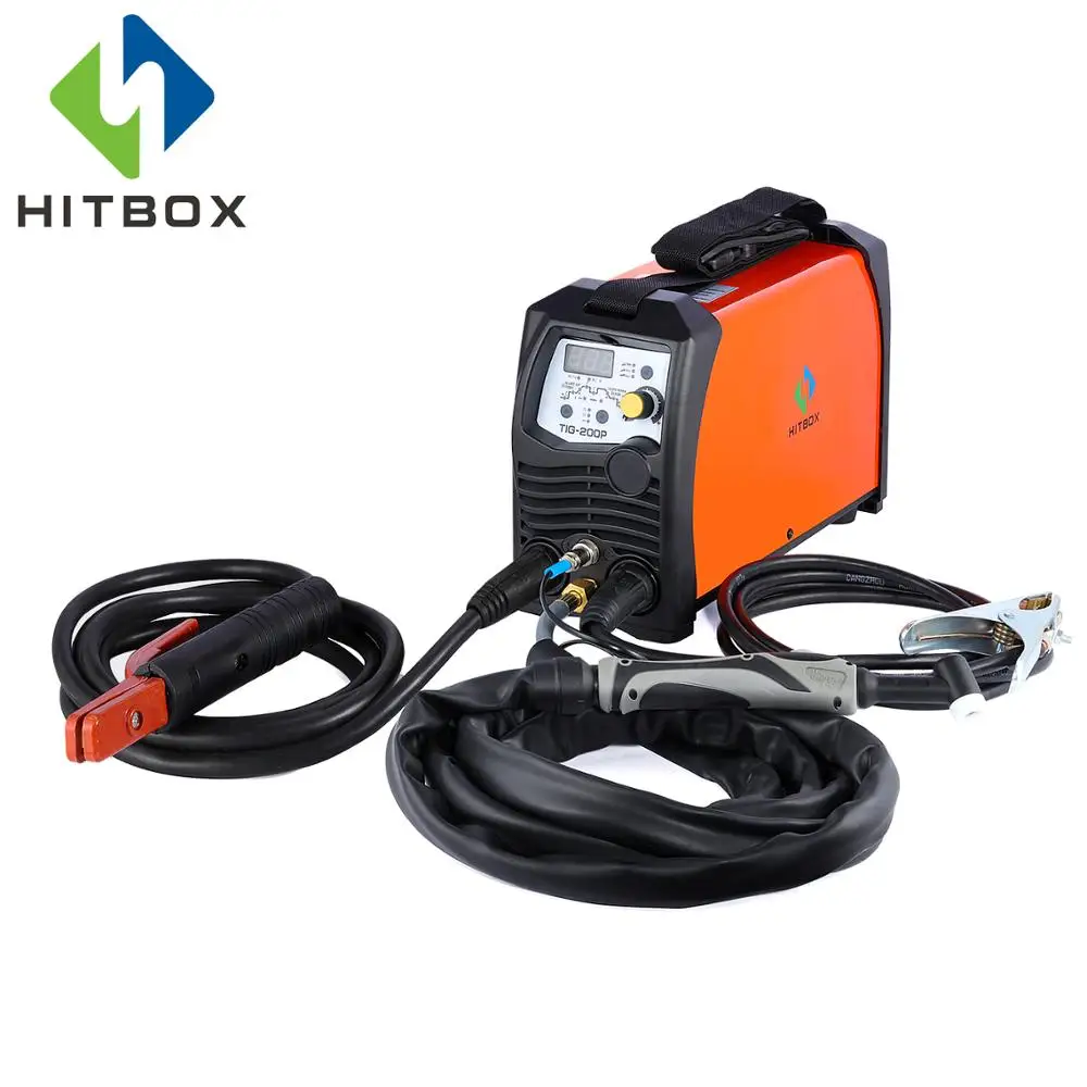 HITBOX Tig сварочный аппарат ARC Tig Pulse TIG Dual 110 В 220 В напряжение 3 в 1 TIG200P аргоновая сварочная машина инвертор сварочный аппарат