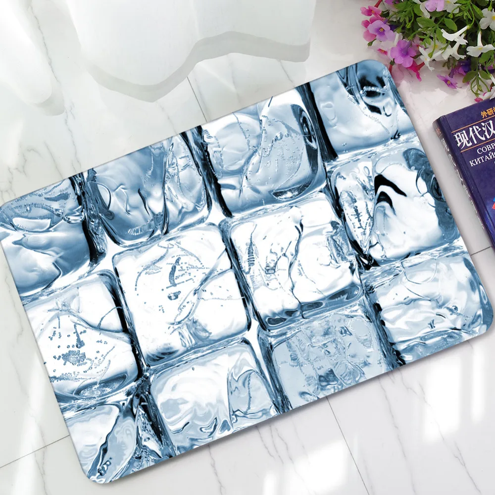 Ковер летние кубики льда современный ковер 3d впитывающие коврики Нескользящие