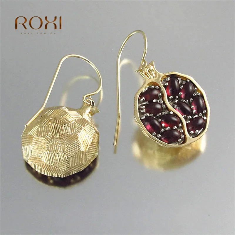 сережки серьги женские для Для женщин круглые гранатовая серьга розовое цвета
