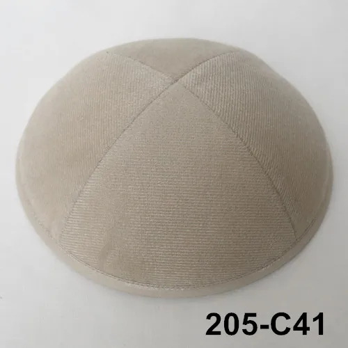 205C41 Kippot Kippa Kippah Kipa 19cmVelvet SkulliesJewishYarmulke Beanies шляпа-Кепка с черепом - Color: 205C41