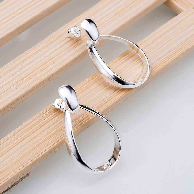 

Серьги с серебряным покрытием, модные ювелирные изделия с серебряным покрытием, блестящие капли дождя/chyakzfa dzgamqna LQ-E385