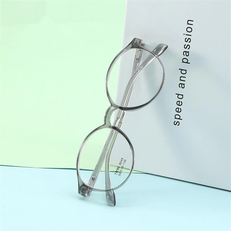 

Cute Round Student 1.56 Aspherical Lens Prescription Glasses Women Men Ultra-light TR90 Finished Myopia Glasses Nearsight