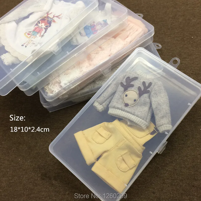Новое поступление переносная коробка для кукольной одежды (подходит 1/6)|for dolls|clothes