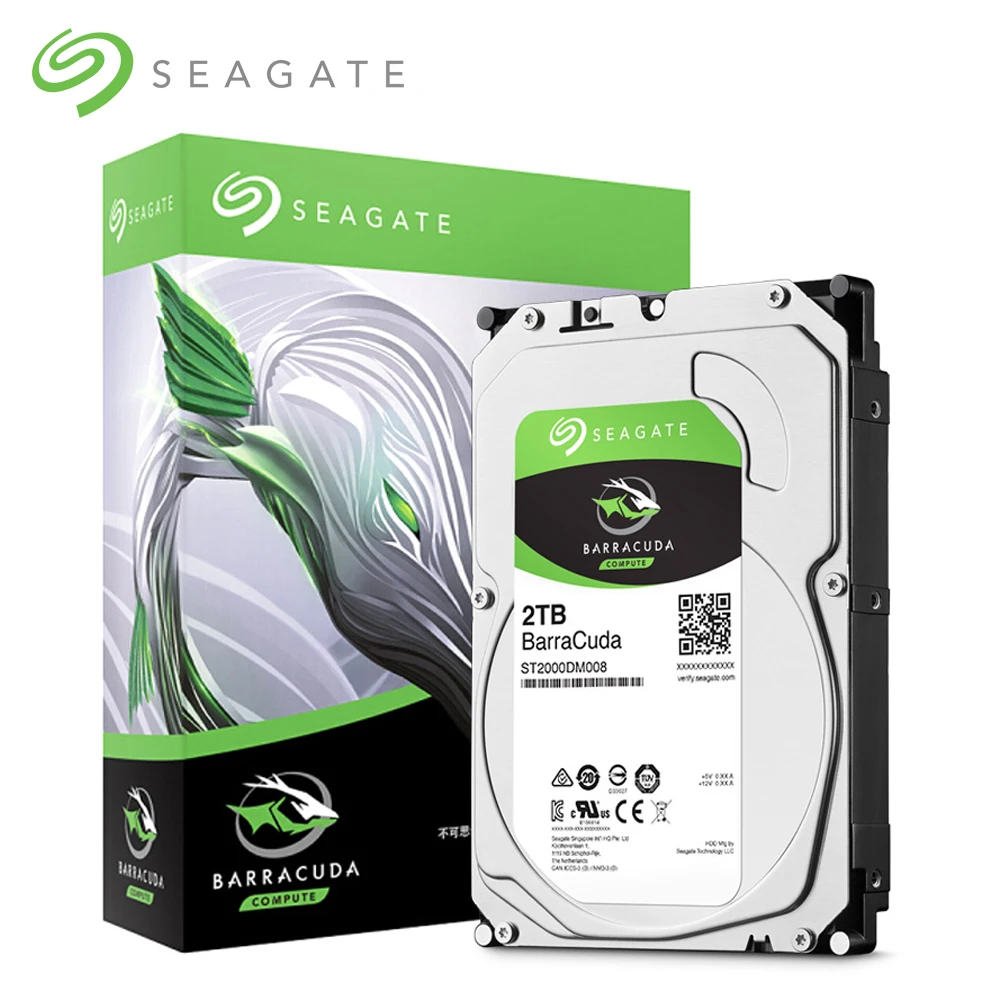Seagate 2 ТБ Настольный HDD внутренний жесткий диск оригинальный 3 5 ''ТБ 7200RPM SATA 6