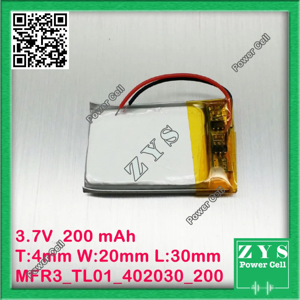 3 7 V 200mAh батарея 402030 литий-полимерный Li Po li ion для Mp3 DVD камеры GPS PSP bluetooth Электроника