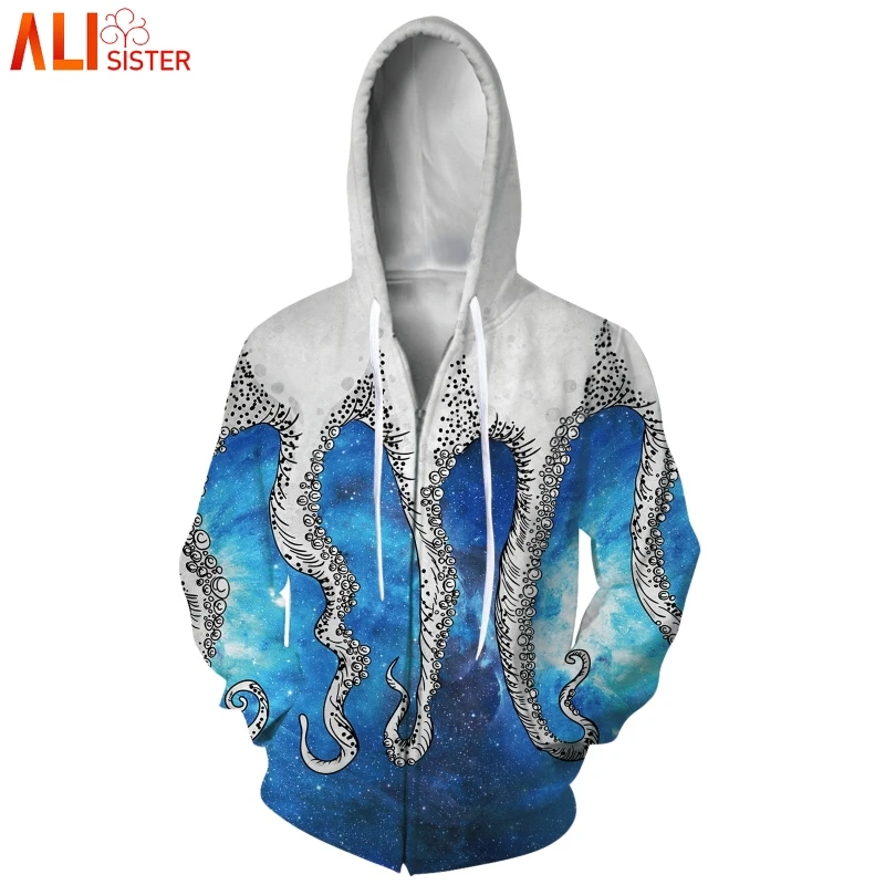 

Alisister Alpaca Funny Zipper Hoodie 3d Animal Print Men Women Unidex Hooded Sweatshirt Hip Hop Hoody Tracksuit Outwear