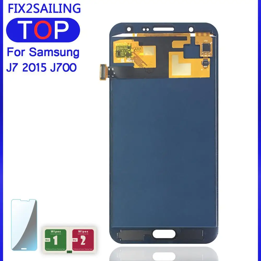 ЖК-дисплей для Samsung Galaxy J7 2015 J700 J700F J700M J700H 100% протестированный рабочий сенсорный