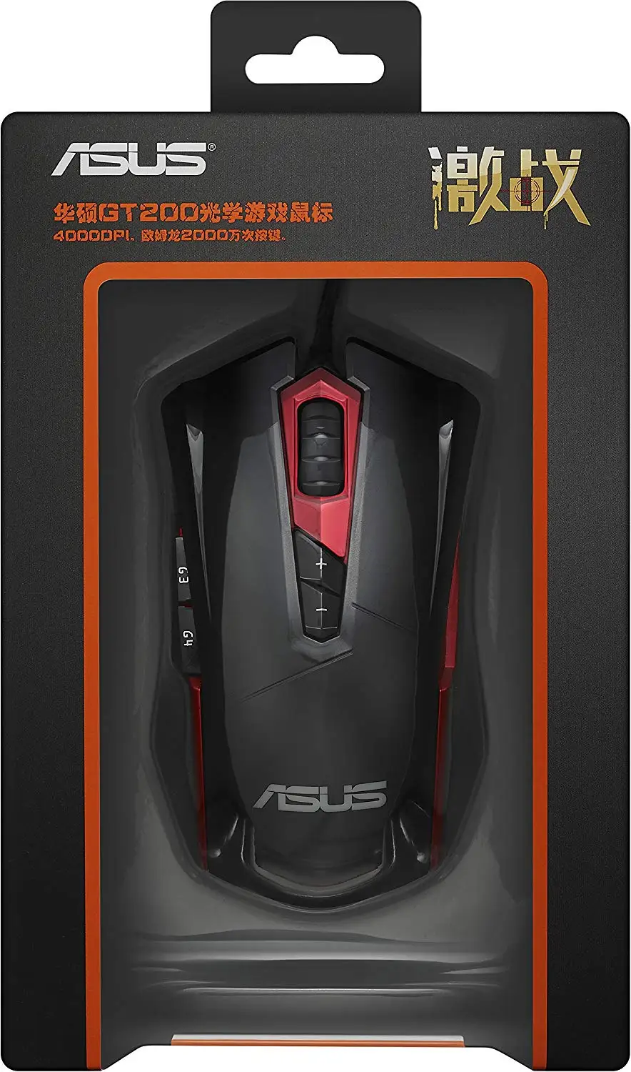 Игровая мышь ASUS Espada GT200 Laser 4000DPI USB Проводное RGB Освещение для ПК ноутбука с