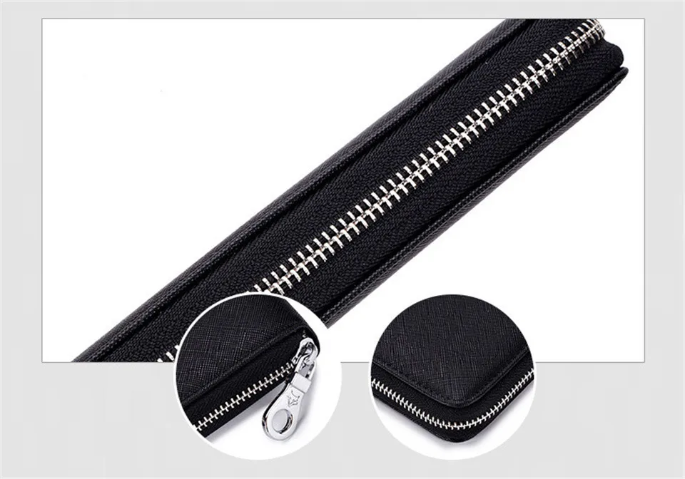 SOUTH GOOSE Men Wallet PU Leather Classic Long Clutch Wallets Male Large Capacity Credit Card Holder Women Travel Passport Purse