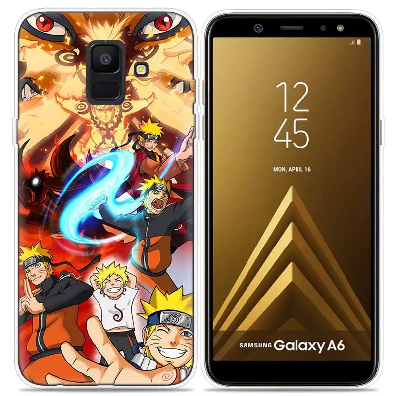 Героя аниме «Наруто Аниме темные мультфильм чехол для samsung Galaxy Note 8 9 J4 J6 J8 A6 A8 A7 A9 Star Lite S8 S9 плюс чехол Coque чехол