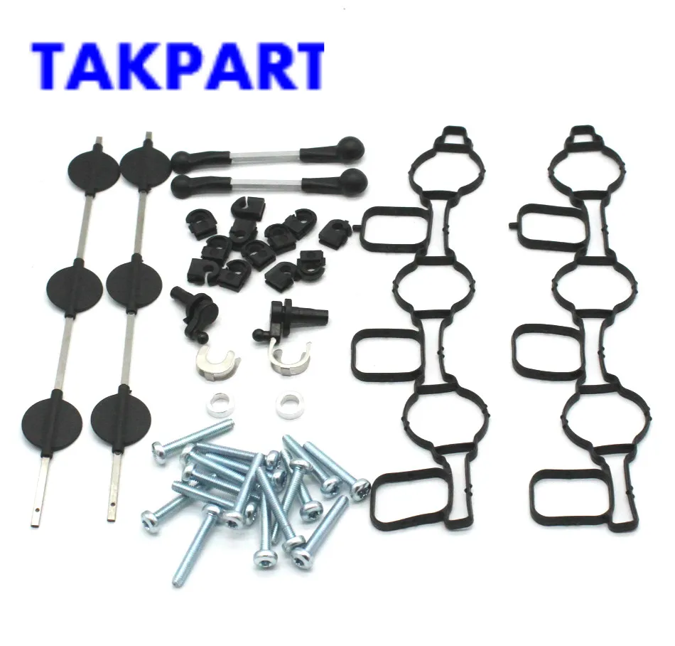 Клапаны впускного коллектора TAKPART для AUDI VOLKSWAGEN 2 7 3 0 TDI V6 А4 A5 A6 A8 Q7|Впускной