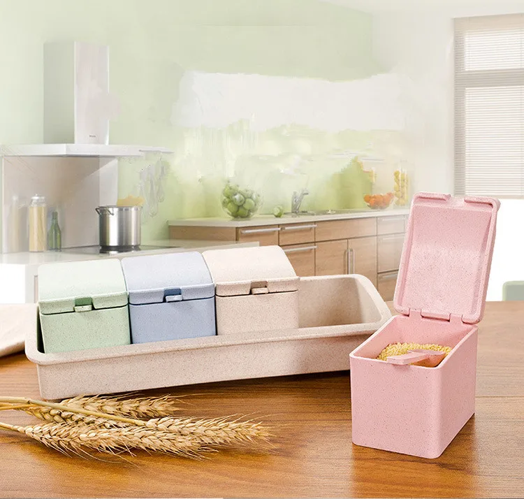 1 шт. бутылочки для специй из пшеничной соломы приправа коробка кухни бутылка