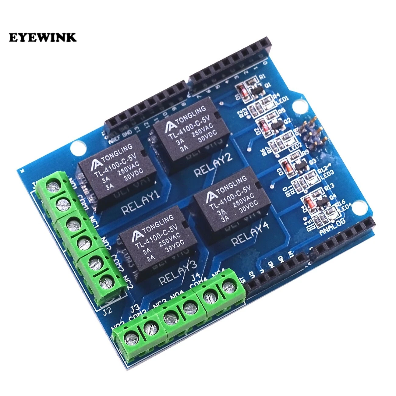 4 канальный 5 вольтовый релейный модуль четыре лампочки для arduino комплект