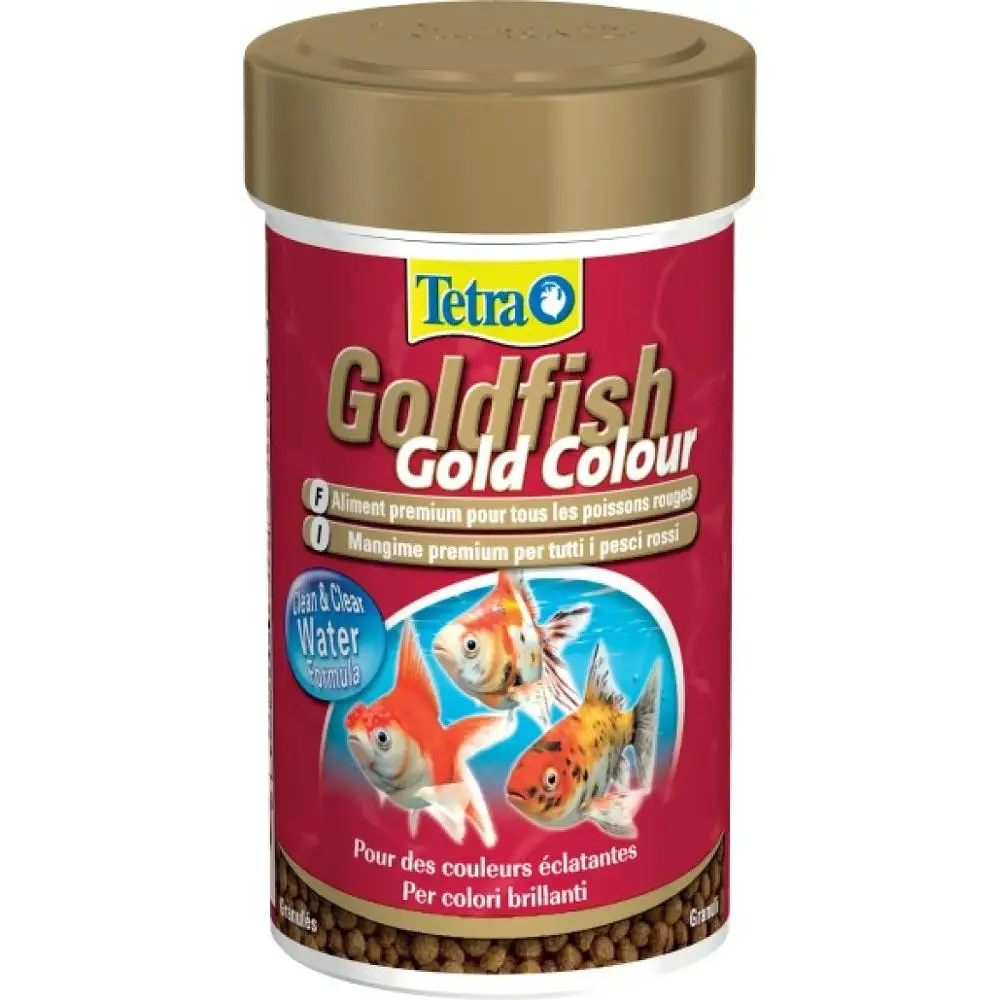 Gold Colour 75g Tetra рыба еда все в одном листинге еда для золотой рыбы гуппи маленькая тропическая рыба Дискус Рубин мульти Walfer для Alage энергетический цвет - Цвет: Gold Colour 75g