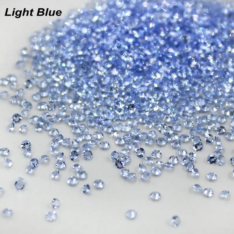 light blue 1440 шт./лот, 1,3 мм, разноцветные стразы для нейл-арта, микро Стразы для ногтей, мини-украшения для нейл-арта, аксессуары для маникюра - Цвет: light blue