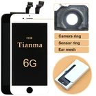 Tianma для iPhone 6 6g, 20 шт., ЖК-дисплей, 4,7-дюймовый сенсорный экран, дигитайзер в сборе для iPhone 6g, ЖК-дисплей + кольцо для камеры с подарками