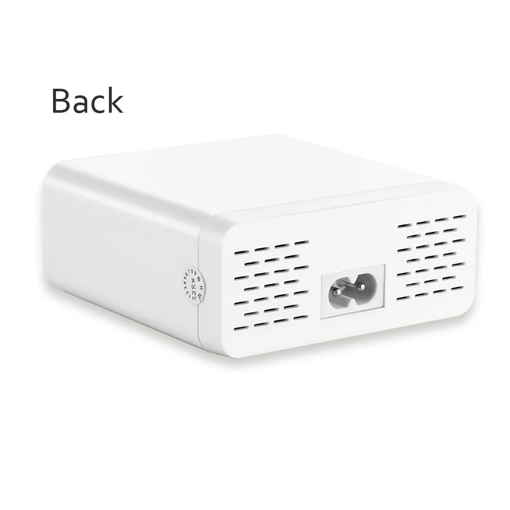 POWSTRO USB зарядное устройство портативный мульти USB порт быстрое зарядное устройство 6 портов USB разъем быстрое зарядное устройство с ЖК-дисплеем для смартфона мобильного телефона