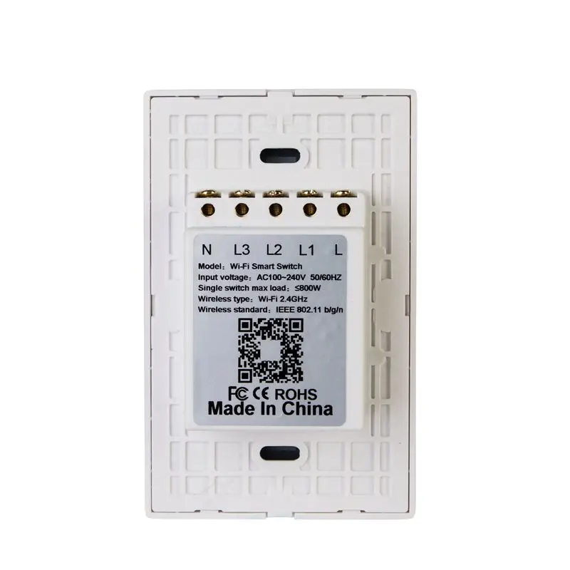 Сенсорный экран Wifi Smart Switch стеновые выключатель света Беспроводной нам