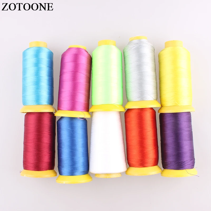 ZOTOONE 10 шт. принадлежности для квилтинга красного и серебристого цвета из полиэстера набор ниток для вышивки швейной машины аксессуары для ручной вышивки D