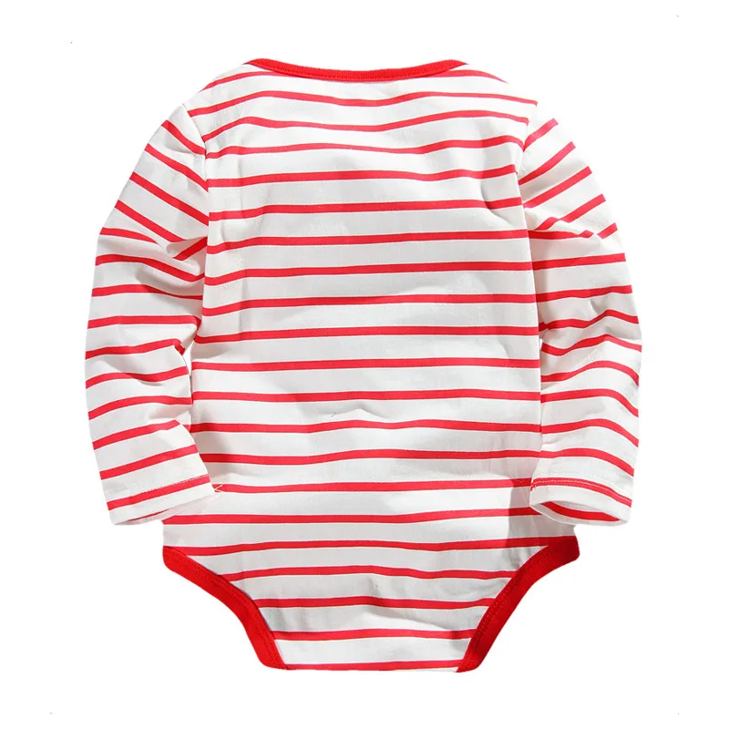 Одежда для маленьких мальчиков в полоску такси модные боди с рукавами рубашки