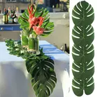 12 шт. тропические искусственные растения листья 8 дюймов Гавайская вечевечерние джунгли пляжные тематические украшения для дня рождения DAG-ship