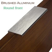 contemporary style straight shape round front edge 110mm hole span brushed aluminium cabinet drawer or door handle dresser pull